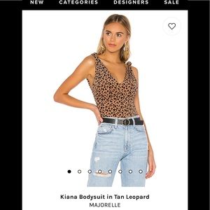 Majorelle Leopard Bodysuit, Size S